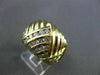 ESTATE LARGE 1.23CT ROUND DIAMOND 18KT YELLOW GOLD PYRAMID COCKTAIL RING #6349