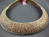 ESTATE MASSIVE 51.21CT WHITE & PINK DIAMOND 18KT 2 TONE GOLD 3D TENNIS NECKLACE