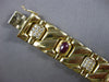 LARGE 8.83CT DIAMOND & AAA MULTI COLOR GEM 14KT YELLOW GOLD CUFF BRACELET #27930