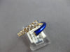 .43CT DIAMOND & BLUE ENAMEL 14KT YELLOW GOLD GRADUATING JOURNEY CRISS CROSS RING