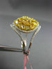 ESTATE 18KT WHITE AND YELLOW GOLD ANNIVERSARY RING. 3D DOUBLE HALO DESIGN