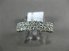 ESTATE 1.50CT DIAMOND 14KT WHITE GOLD TWO ROW CLASSIC WEDDING ANNIVERSARY RING