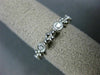 ESTATE .36CT DIAMOND 14K WHITE GOLD 3D FLOWER FILIGREE WEDDING ANNIVERSARY RING