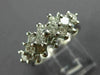 ESTATE 1.37CT PRINCESS DIAMOND 14KT WHITE GOLD COCKTAIL ANNIVERSARY RING #19314