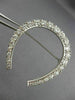 ANTIQUE LARGE 1.67CT DIAMOND PLATINUM 3D PAVE LUCKY HORSESHOE PIN BROOCH #21886