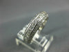 ANTIQUE 1.50CT DIAMOND 18K WHITE GOLD 3 ROW PAVE ETERNITY ANNIVERSARY RING #1192
