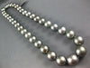 ESTATE EXTRA LARGE AAA TAHITIAN PEARL 14KT WHITE GOLD GRADUATING LOVE NECKLACE
