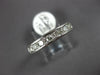 ESTATE .52CT DIAMOND 14K WHITE GOLD ROUND CHANNEL PAVE FILIGREE ANNIVERSARY RING