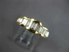 WIDE 1.20CT DIAMOND 14KT YELLOW GOLD 3D BAGUETTE CHANNEL ANNIVERSARY RING #27135