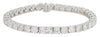 ESTATE 13.8CT DIAMOND 18KT WHITE GOLD 3D ROUND PAVE BUTTERFLY LOVE NECKLACE