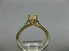ESTATE .48CT DIAMOND 14KT 2 TONE GOLD 3D LUCIDA ROUND SEMI MOUNT ENGAGEMENT RING