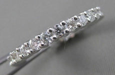 ESTATE 1.25CTW DIAMOND SHARE PRONG ETERNITY ANNIVERSARY 14KT W GOLD RING #20908