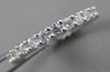 ESTATE 1.25CTW DIAMOND SHARE PRONG ETERNITY ANNIVERSARY 14KT W GOLD RING #20908