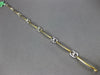 ESTATE .20CT DIAMOND 18KT 2 TONE GOLD OVAL LINK BY THE YARD LOVE TENNIS BRACELET