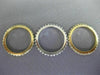 ESTATE WIDE 2.04CT DIAMOND 14KT WHITE & YELLOW GOLD 3D ETERNITY ANNIVERSARY RING