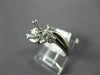ESTATE .30CT DIAMOND 18KT WHITE GOLD 3D WAVE SEMI MOUNT ENGAGEMENT RING #11637