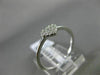 ESTATE .17CT ROUND DIAMOND 18K WHITE GOLD 3D CLUSTER HEART LOVE CLASSIC FUN RING