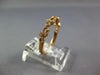 ESTATE .08CT DIAMOND 14KT ROSE GOLD MULTI LEAF FILIGREE WEDDING ANNIVERSARY RING