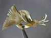 ANTIQUE LARGE 14KT YELLOW GOLD FLOWER GRAIN SHEAF FILIGREE PIN BROOCH #49X23
