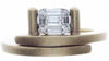 .32CT DIAMOND 18K YELLOW GOLD ROUND & BAGUETTE SQUARE INVISIBLE CRISS CROSS RING