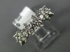 ESTATE .96CT ROUND DIAMOND 14K WHITE GOLD SEMI ETERNITY WEDDING ANNIVERSARY RING