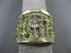 ESTATE WIDE .16CT DIAMOND 14K YELLOW GOLD DIAMOND BY THE YARD FLEXIBLE LOVE RING