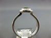 1.27CT DIAMOND & AAA PERIDOT 14KT WHITE GOLD ROUND HALO FILIGREE BEZEL FUN RING