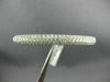 WIDE 4.99CT DIAMOND 18KT WHITE GOLD 3D MULTI ROW SEMI ETERNITY BANGLE BRACELET