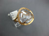 LARGE 9.23CT AAA WHITE CLEAR QUARTZ 14KT ROSE GOLD TRILLION CUT SOLITAIRE RING