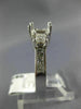 14KT WHITE GOLD SEMI MOUNT ENGAGEMENT RING. 3D LUCIDA PAST PRESENT FUTURE DESIGN