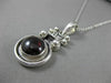 ANTIQUE 925 SILVER AAA ROUND CABOCHON GARNET FILIGREE HANDCRAFTED PENDENT #22519