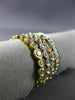 1.94CT DIAMOND 18KT TRI COLOR GOLD 3D ETERNITY FILIGREE MILGRAIN STACKABLE RING