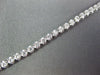 ESTATE .96CT DIAMOND 18KT WHITE GOLD 3D CLASSIC ROUND 2mm LOVE TENNIS BRACELET