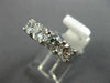 ESTATE WIDE 2.17CT DIAMOND 14KT WHITE GOLD SEMI ETERNITY WEDDING RING BAND #2800