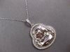 ESTATE .26CT DIAMOND 14KT WHITE GOLD 3D HAPPY SUMO WRESTLER FUN FLOATING PENDANT