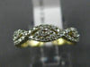 ESTATE .33CT DIAMOND 14KT YELLOW GOLD THREE STONE SEMI ETERNITY ANNIVERSARY RING