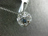 ESTATE 1.15CT DIAMOND & AAA SAPPHIRE 18KT WHITE GOLD 3D OVAL DOUBLE HALO PENDANT