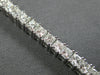 WIDE 6.57CT DIAMOND 14KT WHITE GOLD 3D PRINCESS PRONG INVISIBLE TENNIS BRACELET