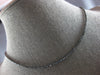ESTATE 12.25CT BLACK DIAMOND 14KT WHITE GOLD 3D ETERNITY LOVE TENNIS NECKLACE
