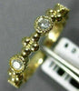 ESTATE .36CT DIAMOND 14K YELLOW GOLD 3D FLOWER FILIGREE WEDDING ANNIVERSARY RING