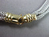 ESTATE 14KT WHITE & YELLOW GOLD MULTI STRANDED NECKLACE WITH LOBSTER LOCK #775