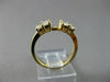 ESTATE .64CT BAGUETTE & ROUND DIAMOND 14KT Y SEMI MOUNT ENGAGEMENT RING #9570