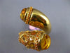EXTRA LARGE 9.10CT AAA CITRINE & ORANGE ENAMEL 14K YELLOW GOLD FILIGREE FUN RING