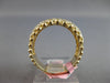 WIDE .71CT DIAMOND 14KT YELLOW GOLD PAVE BEADED SEMI ETERNITY ANNIVERSARY RING