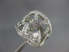 ESTATE LARGE 1.45CT DIAMOND 18KT WHITE GOLD 3D MULTI ROW CRISS CROSS FUN RING