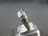 WIDE .70CT DIAMOND 14KT WHITE GOLD ROUND 2 ROW CHANNEL WEDDING ANNIVERSARY RING