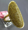 EXTRA LARGE 2.78CT FANCY YELLOW DIAMOND 18KT YELLOW GOLD CLASSIC OVAL FUN RING