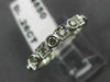 ESTATE .26CT DIAMOND 14K WHITE GOLD ROUND & SQUARE FILIGREE ETERNITY RING #14417