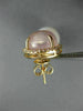 LARGE .52CT DIAMOND & AAA ROSE QUARTZ SOUTH SEA PEARL 18KT ROSE GOLD 3D EARRINGS