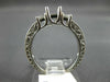 ESTATE .51CT DIAMOND 14KT WHITE GOLD 3D LUCIDA SEMI MOUNT ENGAGEMENT RING #23798